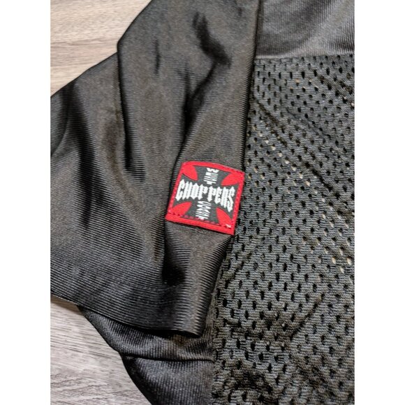 Vintage West Coast Choppers Jesse James CFL Football Jersey Majestic Black Large - Picture 6 of 12